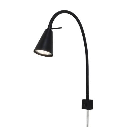 Briloner 2080-015 - LED fleksibilna zidna svjetiljka COMFORT LIGHT 1xGU10/5W/230V crna