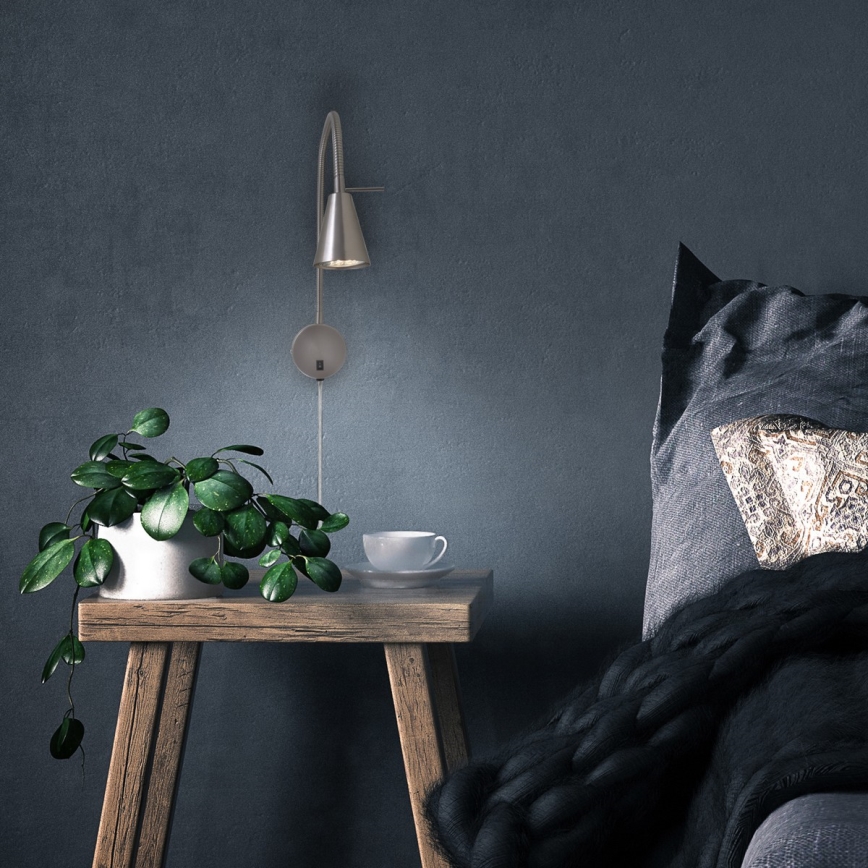 Briloner 2082-012 - LED fleksibilna zidna svjetiljka COMFORT LIGHT 1xGU10/5W/230V matni krom