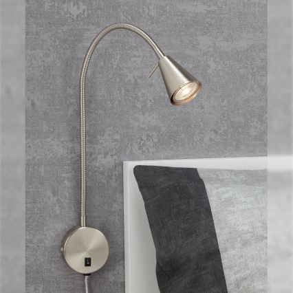 Briloner 2082-012 - LED fleksibilna zidna svjetiljka COMFORT LIGHT 1xGU10/5W/230V matni krom