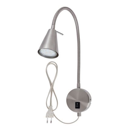 Briloner 2082-012 - LED fleksibilna zidna svjetiljka COMFORT LIGHT 1xGU10/5W/230V matni krom