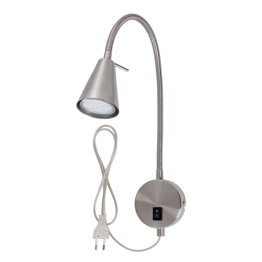 Briloner 2082-012 - LED fleksibilna zidna svjetiljka COMFORT LIGHT 1xGU10/5W/230V matni krom