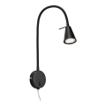 Briloner 2082-015 - LED fleksibilna zidna svjetiljka COMFORT LIGHT 1xGU10/5W/230V crna