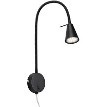 Briloner 2082-015 - LED Zidna lampa COMFORT LIGHT 1xGU10/5W/230V crna