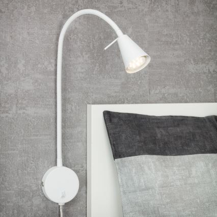 Briloner 2082-016 - LED fleksibilna zidna svjetiljka COMFORT LIGHT 1xGU10/5W/230V bijela
