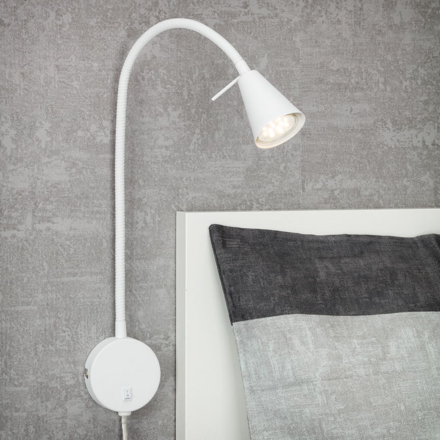 Briloner 2082-016 - LED fleksibilna zidna svjetiljka COMFORT LIGHT 1xGU10/5W/230V bijela