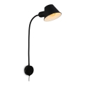 Briloner 2089-015 - Fleksibilna zidna svjetiljka BRELLO 1xE27/10W/230V crna
