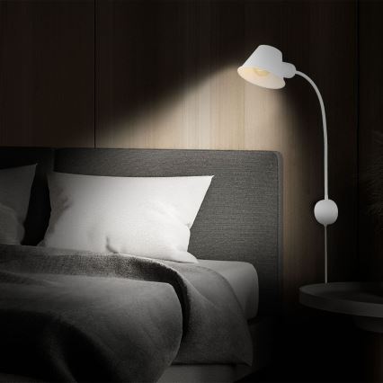 Briloner 2089-016 - Prilagodljiva zidna svjetiljka BRELLO 1xE27/10W/230V bijela