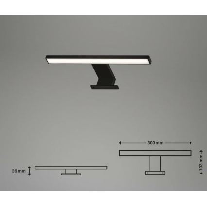 Briloner 2104-015 - LED Rasvjeta za ogledalo u kupaonici DUN LED/5W/230V 30 cm IP44