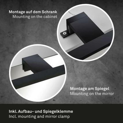 Briloner 2104-115 - LED kupaonska rasvjeta za ogledalo DUN LED/8W/230V 60 cm IP44