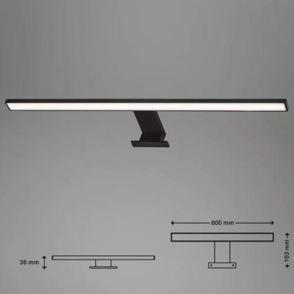 Briloner 2104-115 - LED kupaonska rasvjeta za ogledalo DUN LED/8W/230V 60 cm IP44