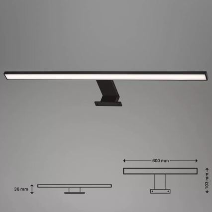 Briloner 2104-115 - LED Rasvjeta za ogledalo u kupaonici DUN LED/8W/230V 60 cm IP44