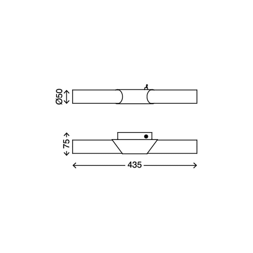 Briloner 2125-022 - Rasvjeta za ogledalo SPLASH 2xE14/40W/230V