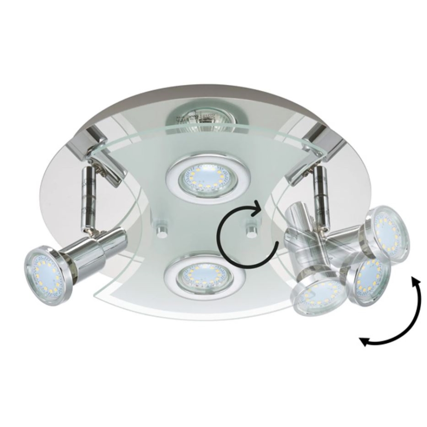 Briloner 2159-048LM - LED Reflektorska svjetiljka SPLASH 4xGU10/3W/230V