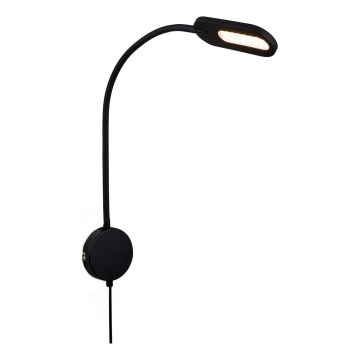 Briloner 2177015 - LED prigušivačka fleksibilna zidna lampa LED/6W/230V crna