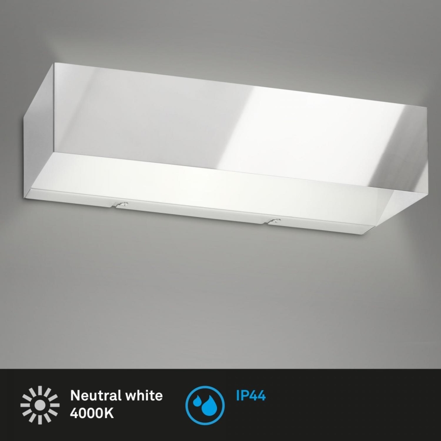 Briloner 2204-018 - LED Vanjska zidna svjetiljka LED/8W/230V IP44 sjajni krom