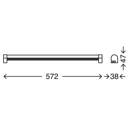 Briloner 2243-118 - LED Prigušiva rasvjeta za ogledalo u kupaonici COOL&COSY LED/10W/230V 2700/4000K IP44