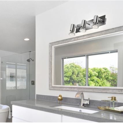 Briloner 2290-038 - LED Reflektorska svjetiljka za kupaonicu SPLASH 3xGU10/5W/230V IP23