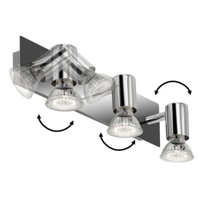 Briloner 2290-038 - LED Reflektorska svjetiljka za kupaonicu SPLASH 3xGU10/5W/230V IP23
