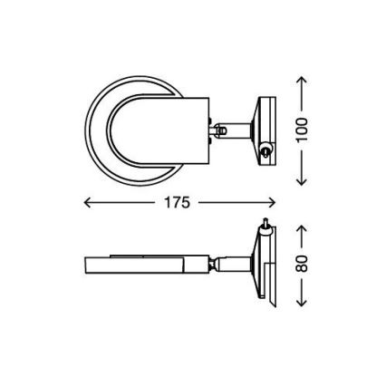 Briloner 2297-018 - LED Osvjetljenje ogledala SURF 1xLED/4,5W/230V