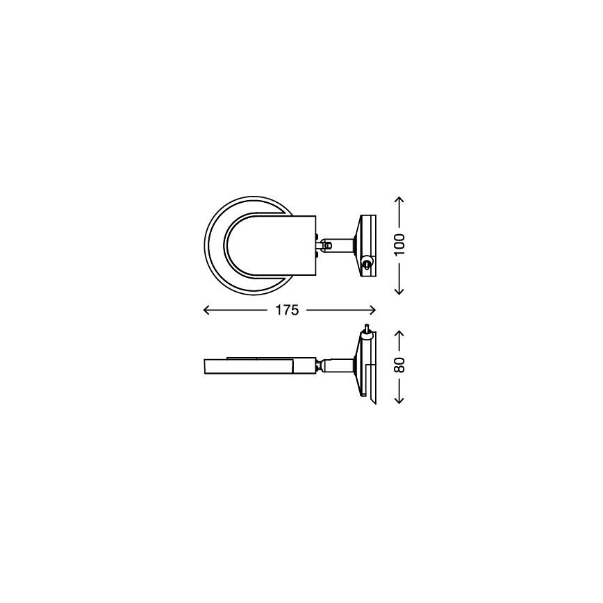 Briloner 2297-018 - LED Osvjetljenje ogledala SURF 1xLED/4,5W/230V