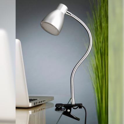 Briloner 2615-014P - LED Lampa s kvačicom GRIP LED/2,5W/230V srebrna