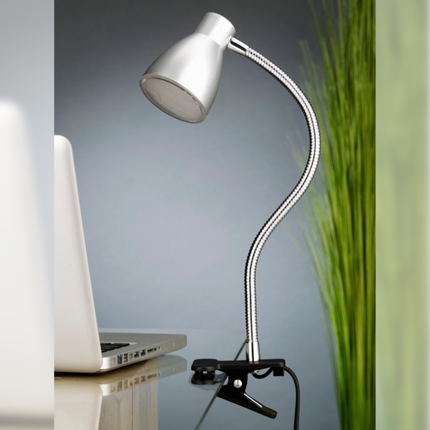 Briloner 2615-014P - LED Lampa s kvačicom GRIP LED/2,5W/230V srebrna