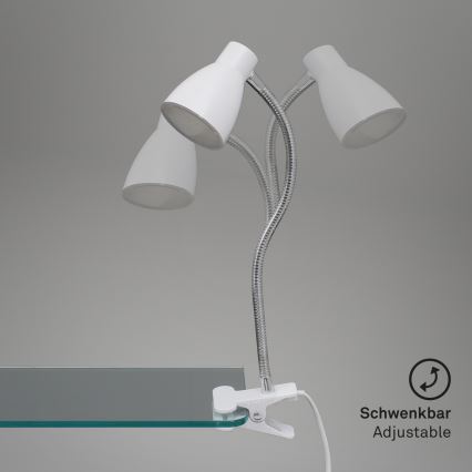 Briloner 2615-016P - LED Lampa s kvačicom GRIP LED/2,5W/230V bijela