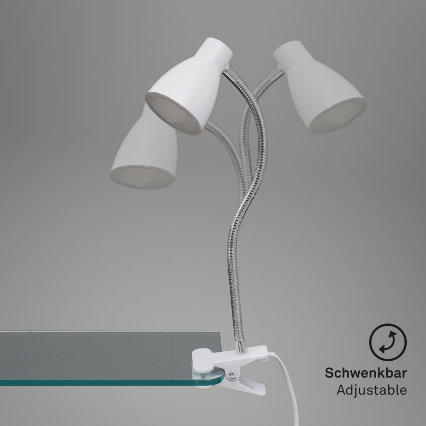 Briloner 2615-016P - LED Lampa s kvačicom GRIP LED/2,5W/230V bijela