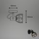 Briloner 2669-015 - Zidna reflektorska svjetiljka RETRO 1xE14/25W/230V crna