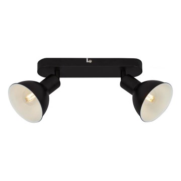 Briloner 2674-025 - Reflektorska svjetiljka RETRO 2xE14/25W/230V crna