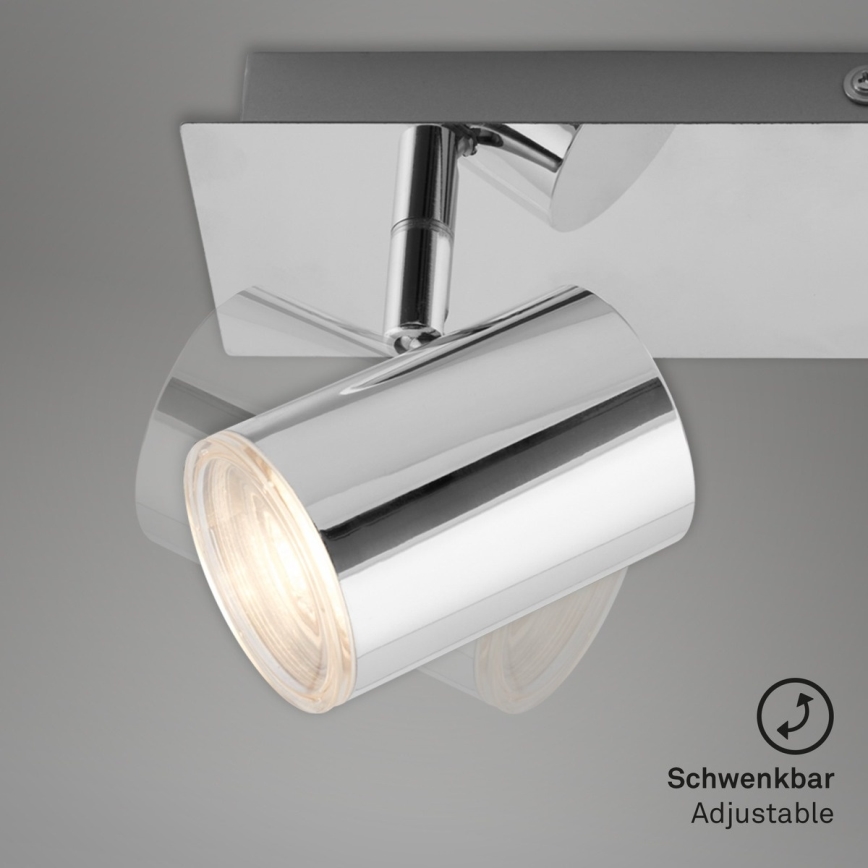 Briloner 2731-028 - Kupaonska spot svjetiljka BANYO 2xGU10/5W/230V IP44 sjajni krom