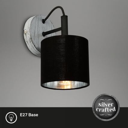 Briloner 2737-014 - Zidna svjetiljka SILVER CRAFTED 1xE14/25W/230V