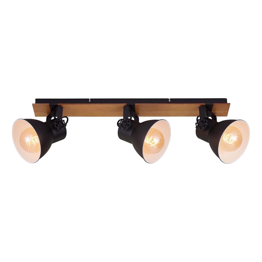 Briloner 2742-035 - Reflektorska svjetiljka SPOTLIGHT 3xE27/40W/230V crna/smeđa