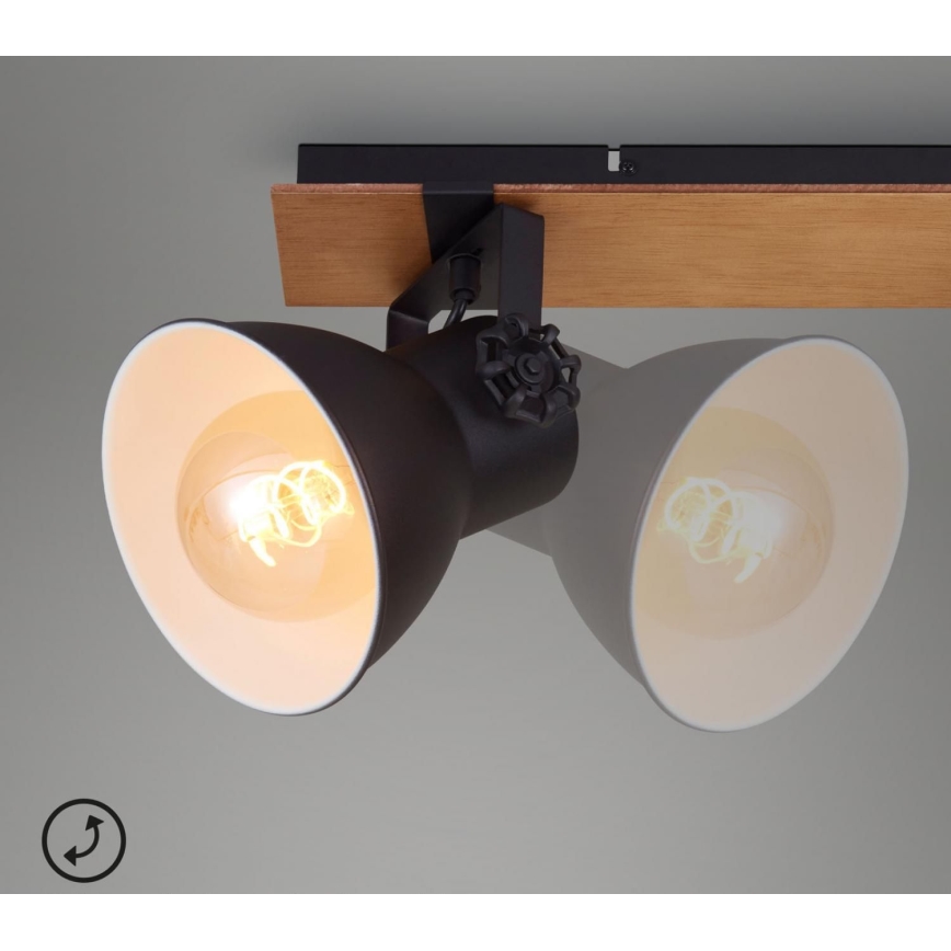 Briloner 2742-035 - Reflektorska svjetiljka SPOTLIGHT 3xE27/40W/230V crna/smeđa