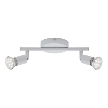 Briloner 2767-026 - LED Reflektorska svjetiljka 2xGU10/6W/230V bijela