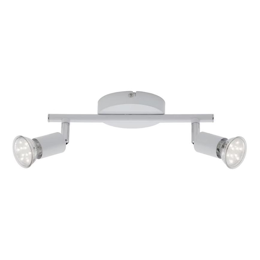 Briloner 2767-026 - LED Reflektorska svjetiljka 2xGU10/6W/230V bijela