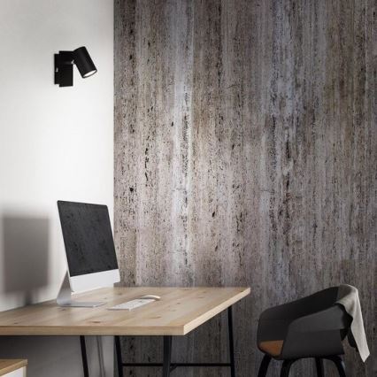 Briloner 2857-015 - Zidna reflektorska svjetiljka SPOT 1xGU10/40W/230V crna