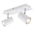 Briloner 2857-026 - Reflektorska svjetiljka SPOT 2xGU10/40W/230V bijela