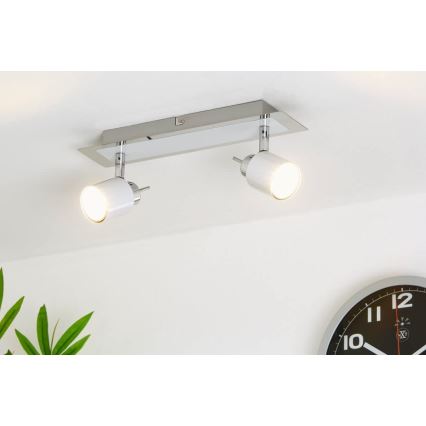 Briloner 2866-026 - LED Reflektorska svjetiljka SPOT 2xGU10/5W/230V