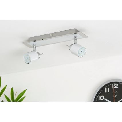 Briloner 2866-026 - LED Reflektorska svjetiljka SPOT 2xGU10/5W/230V