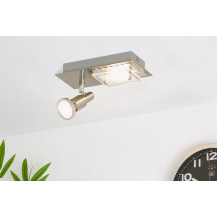 Briloner 2879-022 - LED Stropna svjetiljka COMBINATA 1xGU10/3W + LED/5W/230V