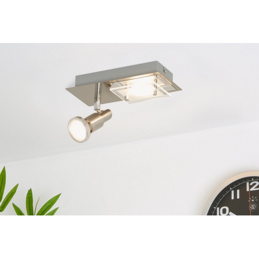 Briloner 2879-022 - LED Stropna svjetiljka COMBINATA 1xGU10/3W + LED/5W/230V