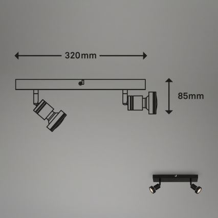 Briloner 2926-025 - LED spot svjetiljka 2xGU10/4,9W/230V
