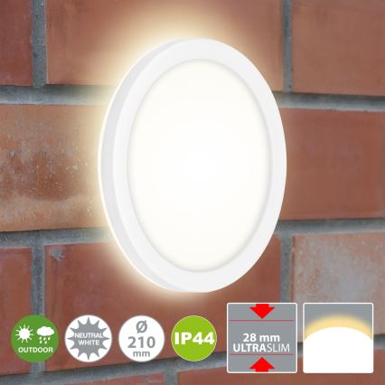 Briloner 3008-016 - LED Stropna svjetiljka LED/8W/230V pr. 21 cm bijela IP44