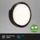 Briloner 3019-015 - LED Vanjska zidna svjetiljka GENUA LED/18W/230V IP44 crna
