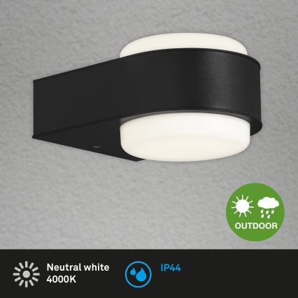 Briloner 3035-015 - LED Vanjska zidna svjetiljka HANAU LED/6,5W/230V IP44 crna