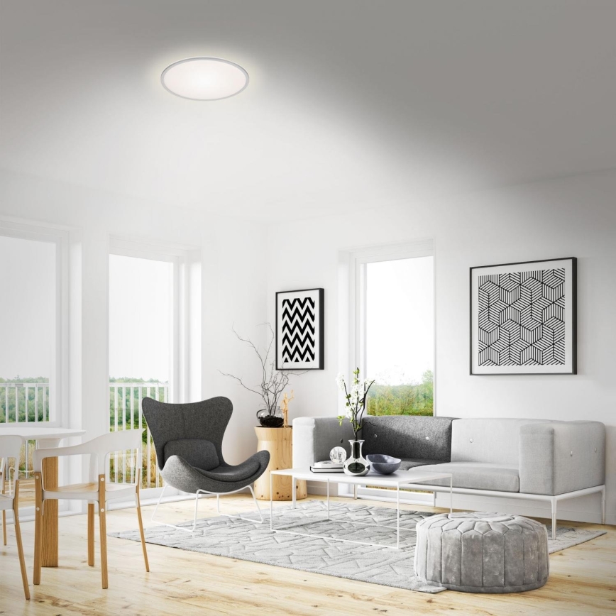 Briloner 3046-014 - LED Stropna svjetiljka LED/15W/230V 4000K pr. 28 cm srebrna