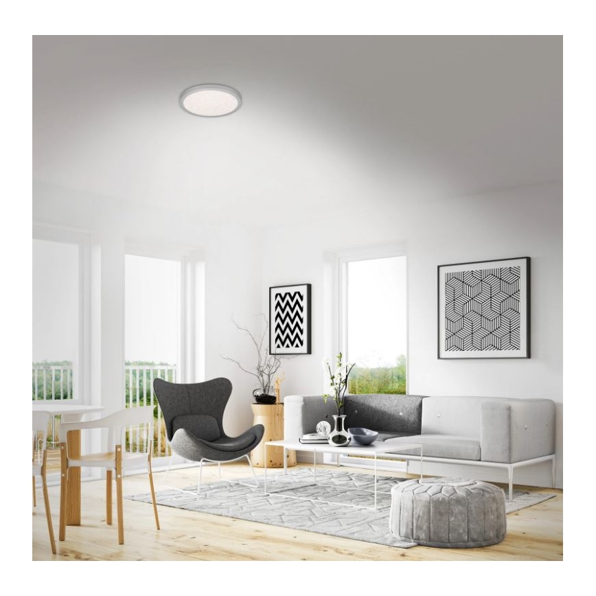 Briloner 3048-014 - LED Stropna svjetiljka RUNA LED/18W/230V srebrna