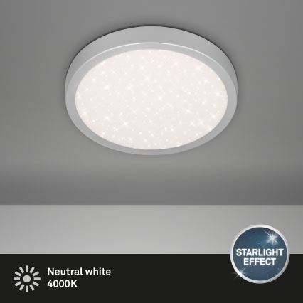 Briloner 3048-014 - LED Stropna svjetiljka RUNA LED/18W/230V srebrna