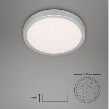 Briloner 3048-014 - LED Stropna svjetiljka RUNA LED/18W/230V srebrna